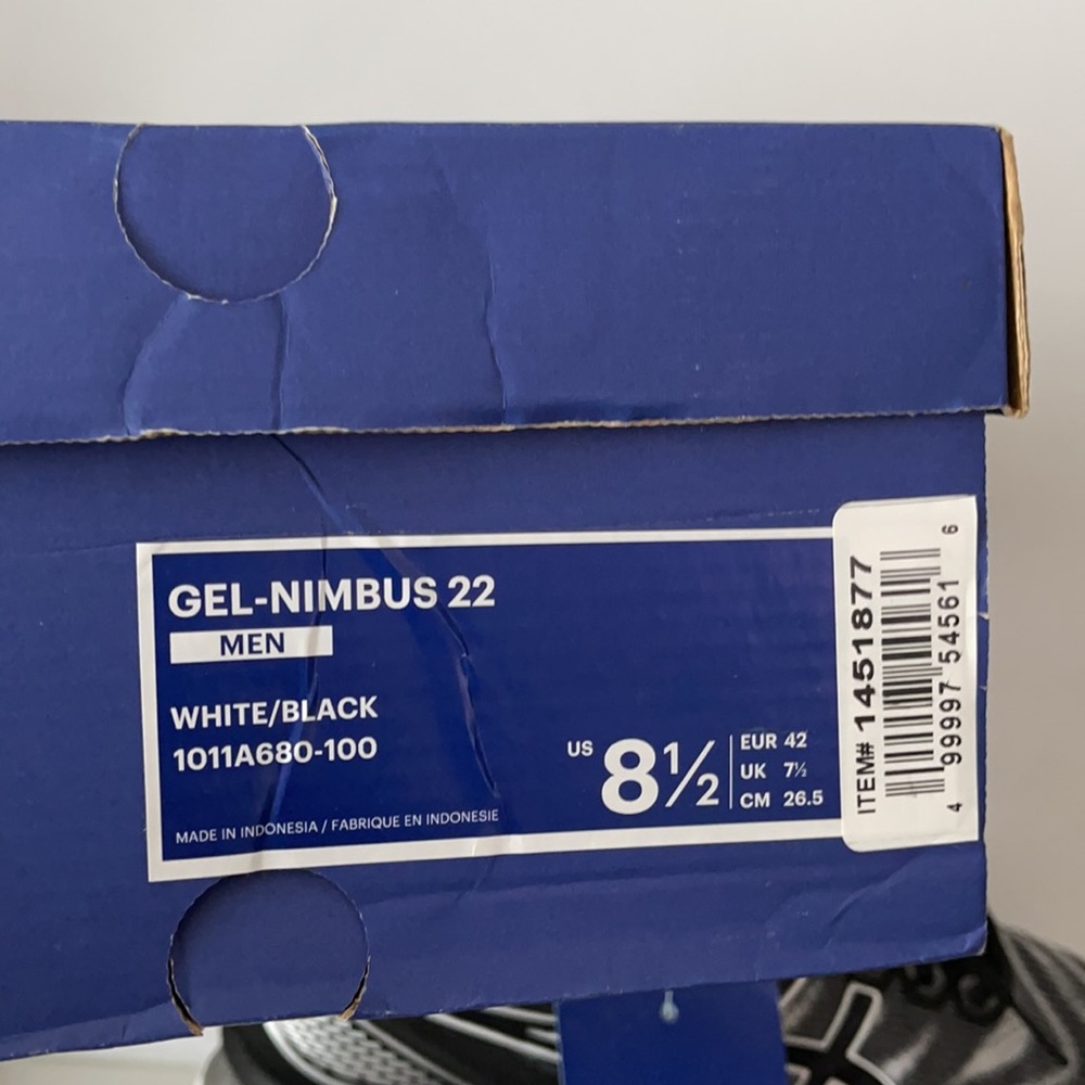 ASICS MENS GEL-NIMBUS 22 - Picture 9 of 10